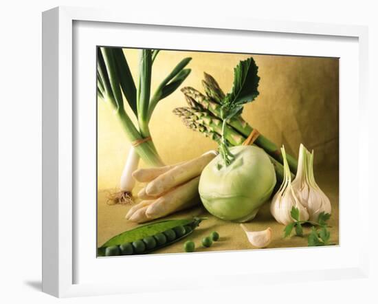 Various Green & White Vegetables-Ulrike Koeb-Framed Photographic Print