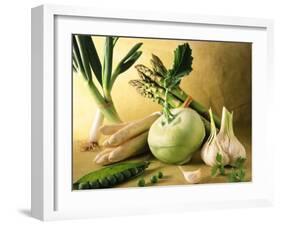 Various Green & White Vegetables-Ulrike Koeb-Framed Photographic Print