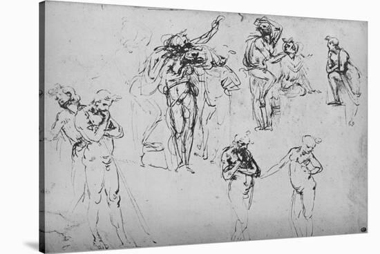 'Various Groups and Single Figures', c1480 (1945)-Leonardo Da Vinci-Stretched Canvas