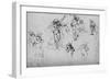 'Various Groups and Single Figures', c1480 (1945)-Leonardo Da Vinci-Framed Giclee Print