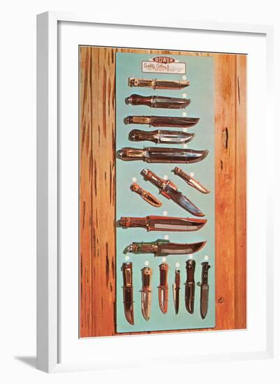 Various Hunting Knives-null-Framed Art Print