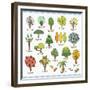 Various Icons of Trees-TongRo-Framed Giclee Print