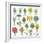 Various Icons of Trees-TongRo-Framed Giclee Print