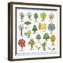 Various Icons of Trees-TongRo-Framed Giclee Print