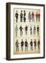 Various Italian Uniforms in Common Use Between 1859 and 1866-null-Framed Giclee Print