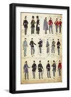 Various Italian Uniforms in Common Use Between 1859 and 1866-null-Framed Giclee Print