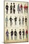 Various Italian Uniforms in Common Use Between 1859 and 1866-null-Mounted Giclee Print