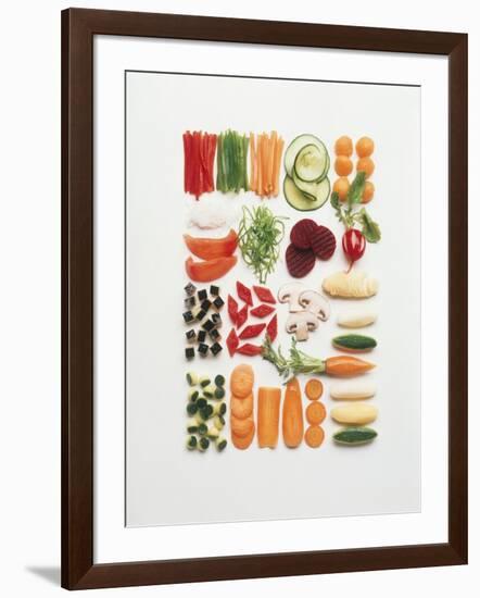 Various Kinds of Chopped Vegetables-Walter Cimbal-Framed Photographic Print