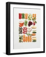 Various Kinds of Chopped Vegetables-Walter Cimbal-Framed Photographic Print