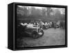 Various MGs outside the Kings Arms, Berkhamsted, Hertfordshire, during the MG Car Club Trial, 1931-Bill Brunell-Framed Stretched Canvas