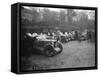 Various MGs outside the Kings Arms, Berkhamsted, Hertfordshire, during the MG Car Club Trial, 1931-Bill Brunell-Framed Stretched Canvas