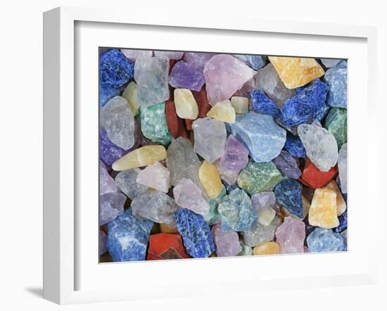 Various minerals-Walter Geiersperger-Framed Premium Photographic Print