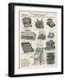 Various Models of Typewriter Obtainable from Harrods-null-Framed Art Print