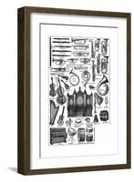 Various Musical Instruments-null-Framed Giclee Print