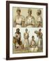 Various North African Women of Tunisia and Morocco-null-Framed Art Print