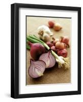 Various Onion Family Vegetables-Peter Howard Smith-Framed Premium Photographic Print
