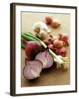 Various Onion Family Vegetables-Peter Howard Smith-Framed Photographic Print