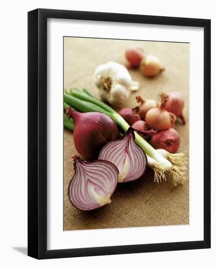 Various Onion Family Vegetables-Peter Howard Smith-Framed Photographic Print