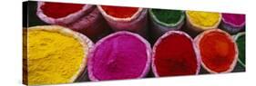 Various Powder Paints, Braj, Mathura, Uttar Pradesh, India-null-Stretched Canvas