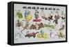 Various Reincarnations of the Soul in Animal Forms-Chinese School-Framed Stretched Canvas