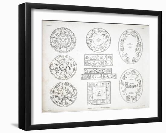 Various Representations of the Zodiac-Alexander Jamieson-Framed Giclee Print