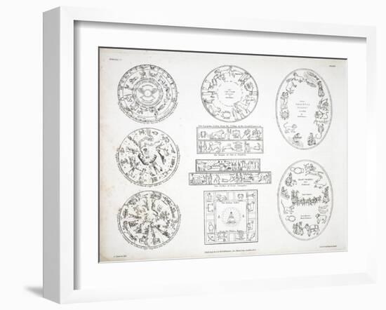 Various Representations of the Zodiac-Alexander Jamieson-Framed Giclee Print