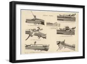 Various Rifles Showing Details of Loading Mechanisms-null-Framed Art Print
