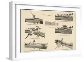 Various Rifles Showing Details of Loading Mechanisms-null-Framed Art Print