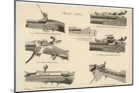 Various Rifles Showing Details of Loading Mechanisms-null-Mounted Art Print