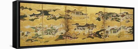 Various Scenes of the Tale of Genji, 17th/18th Century-null-Framed Stretched Canvas