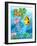 Various Sea Fishes and Animals-clairev-Framed Art Print