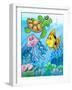 Various Sea Fishes and Animals-clairev-Framed Art Print