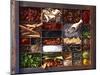 Various Spices in a Type Case-Oliver Brachat-Mounted Premium Photographic Print