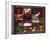 Various Spices in a Type Case-Oliver Brachat-Framed Photographic Print