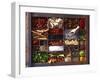 Various Spices in a Type Case-Oliver Brachat-Framed Photographic Print