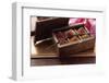 Various Spices in a Wooden Box (Arabia)-Eising Studio - Food Photo and Video-Framed Photographic Print