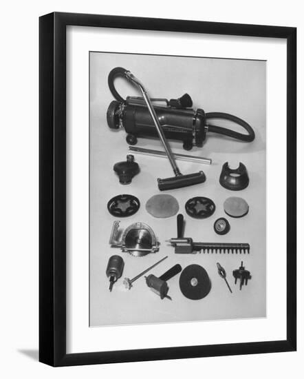 Various Tools that Can Be Attached to an Electro-Lux Vacuum Cleaner-Ralph Morse-Framed Photographic Print
