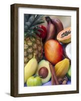Various Tropical Fruits and Spices-Felicity Cole-Framed Photographic Print