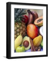 Various Tropical Fruits and Spices-Felicity Cole-Framed Photographic Print