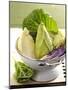 Various Types of Cabbage in a Strainer-Joff Lee-Mounted Photographic Print