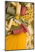 Various Types of Coloured Pasta-Foodcollection-Mounted Photographic Print