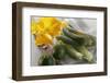 Various Types of Courgettes and Courgette Flowers-Eising Studio - Food Photo and Video-Framed Photographic Print