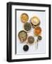 Various Types of Lentils in Small Bowls-Nikolai Buroh-Framed Photographic Print