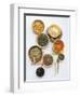 Various Types of Lentils in Small Bowls-Nikolai Buroh-Framed Photographic Print