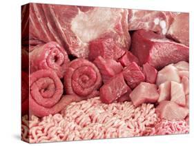 Various Types of Meat, Full-Frame-Karl Newedel-Stretched Canvas