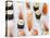 Various Types of Nigiri and Maki Sushi-Martina Schindler-Stretched Canvas