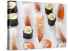 Various Types of Nigiri and Maki Sushi-Martina Schindler-Stretched Canvas