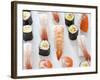 Various Types of Nigiri and Maki Sushi-Martina Schindler-Framed Photographic Print