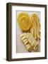 Various Types of Pasta: Pappardelle, Tagliatelle and Vermicelli-Eising Studio - Food Photo and Video-Framed Photographic Print