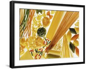 Various Types of Pasta-Karin Iden-Framed Photographic Print